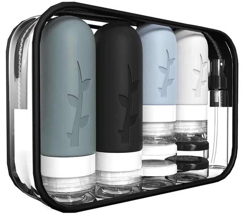 18-Pack Silicone Travel Bottles