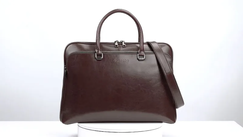 Blofinche Genuine Leather Laptop Briefcase