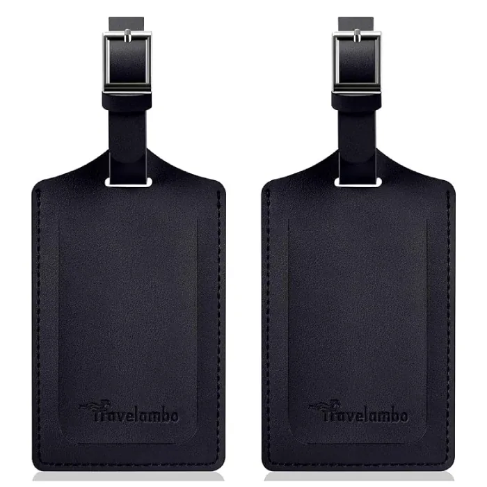 Travelambo Faux Leather Luggage Tags