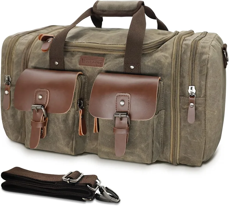 Wildroad Waxed Canvas Duffle Bag