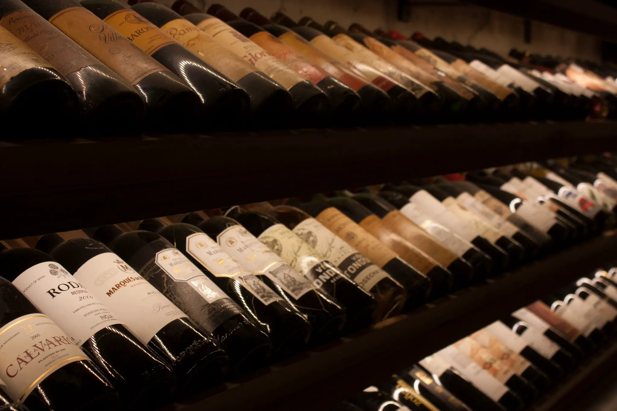 bottles of wine in a cellar 1