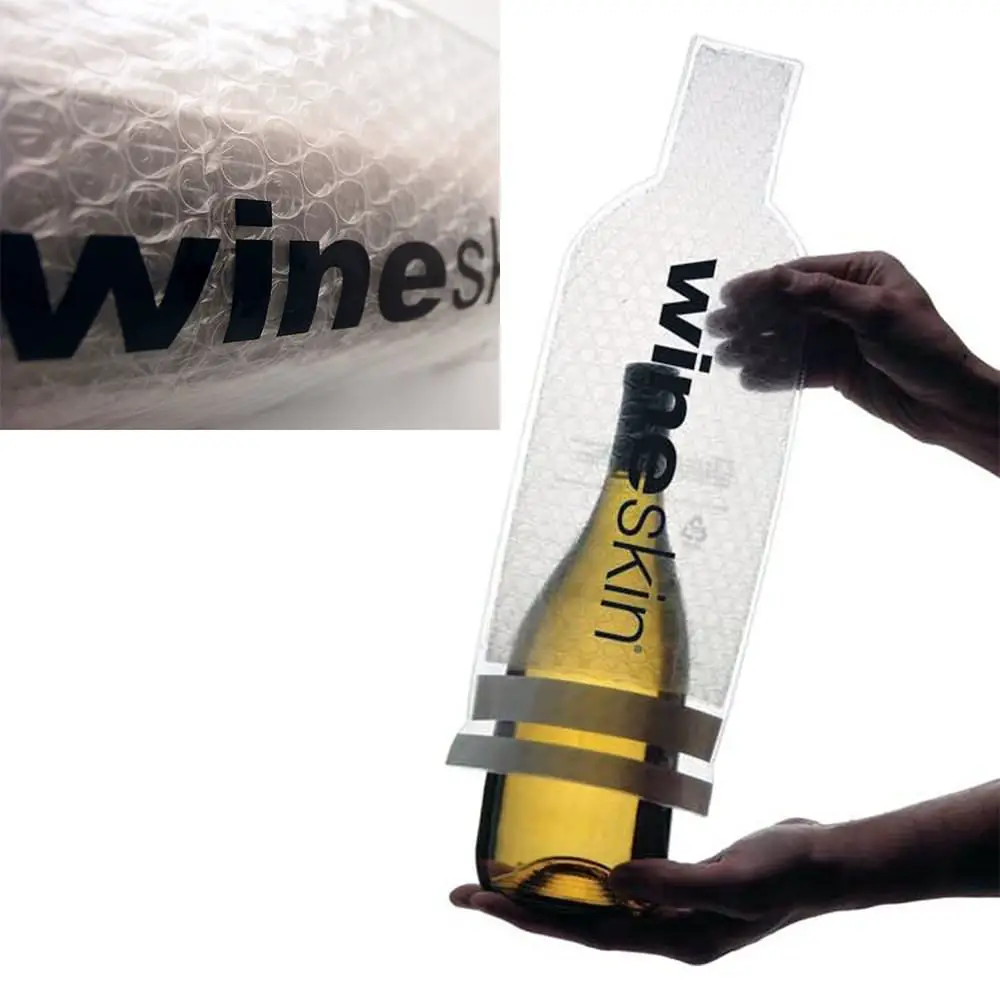 wineskin to protect wine bottles