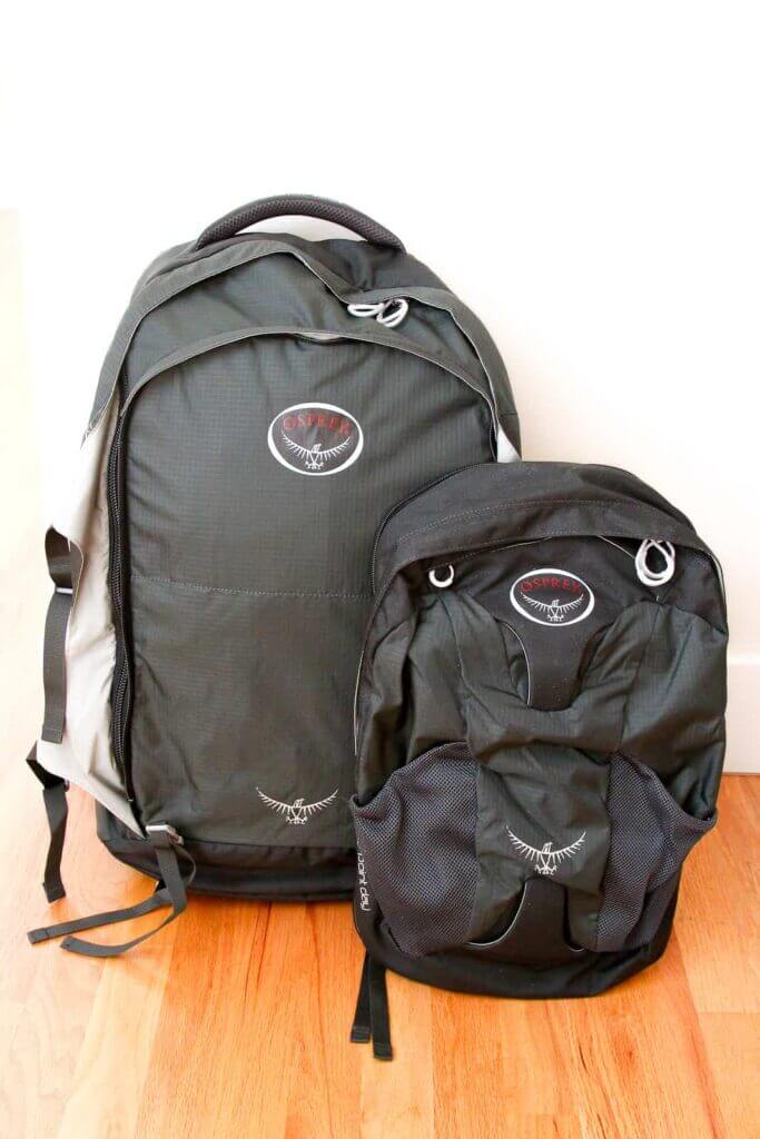 osprey farpoint 55 daypack dimensions