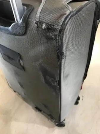 damaged bag
