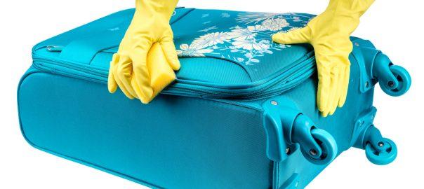 scrubbing suitcase