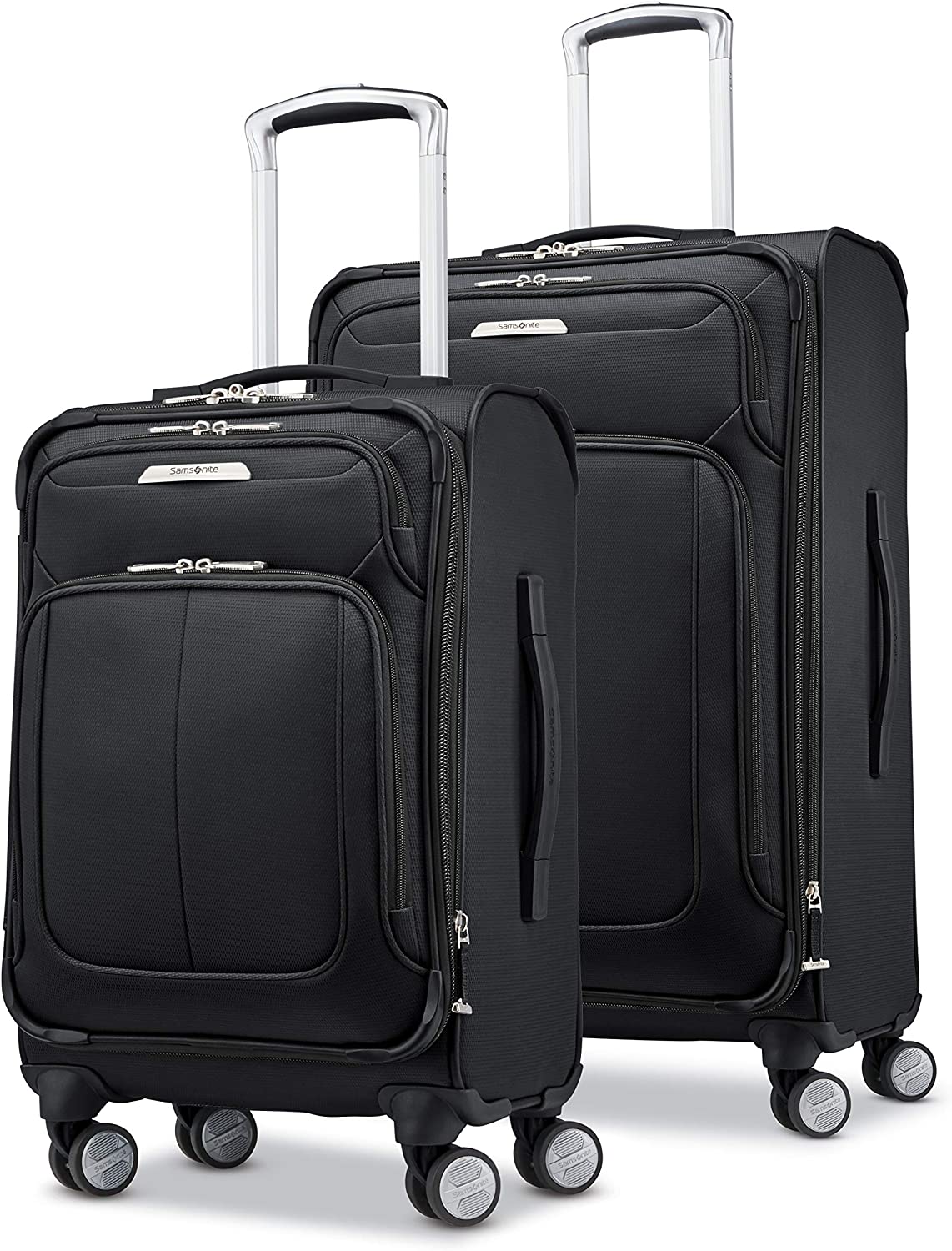 Samsonite Solyte DLX – Softside Expandable Luggage w/ Spinner Wheels; 2-Piece Set