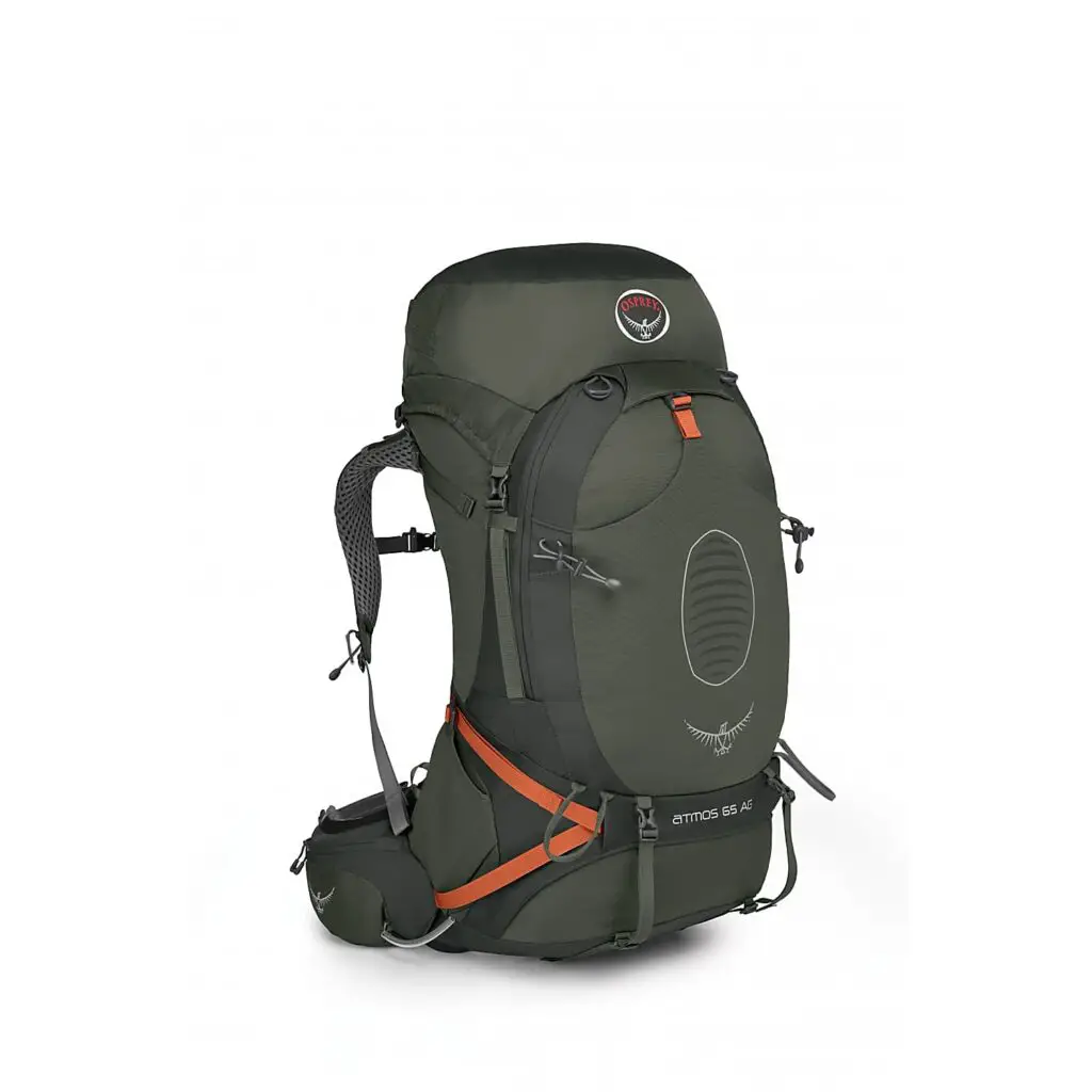 Osprey Atmos AG 65 and white background