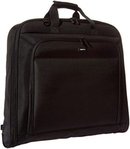 Amazon Basics Carry-On Garment Bag in navy blue