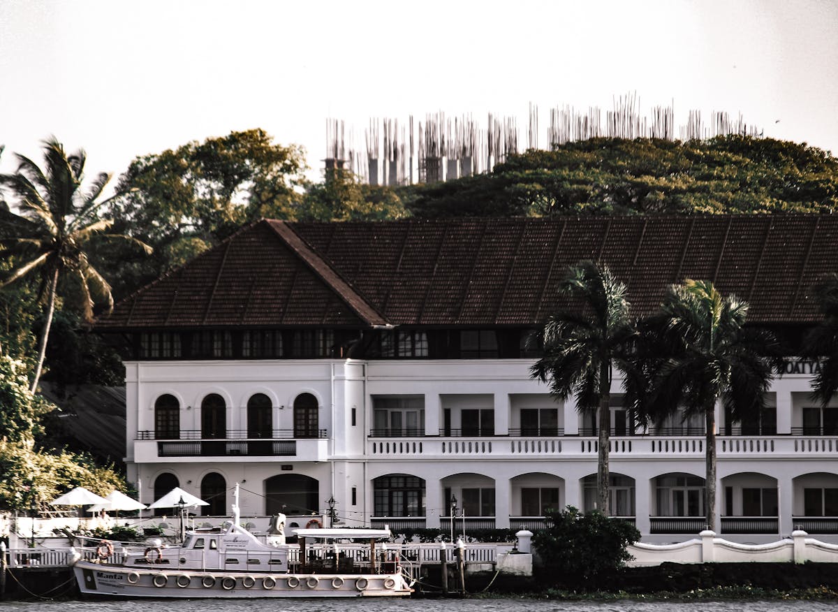 Luxury travel scene with premium luggage at a hotel