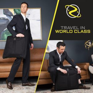 ZEGUR Premium Suit Garment Bag with shoulder strap and shoe compartment